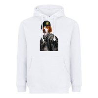 White Pet Portraits, Custom Pet Portraits, Renaissance Pet Portraits, Custom Heavyweight Hoodie - RanaPortraitStore