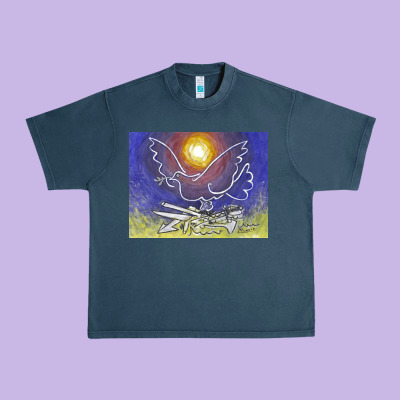 Pablo Picasso Signed & Hand Urban Heavy Tee Designed By Artisfamous