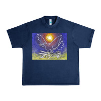 Navy pablo picasso signed & hand Urban Heavy Tee - artisFamous