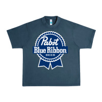 Midnight Navy pabst blue ribbon Urban Heavy Tee - artisFamous