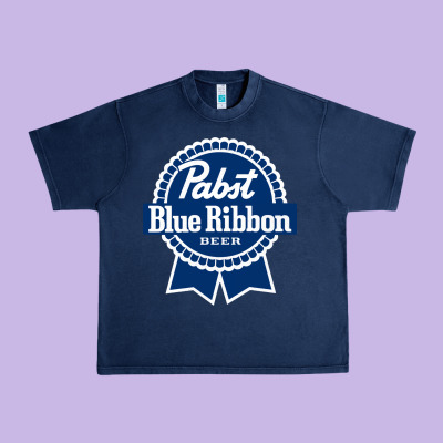 Pabst Blue Ribbon Urban Heavy Tee Designed By Artisfamous