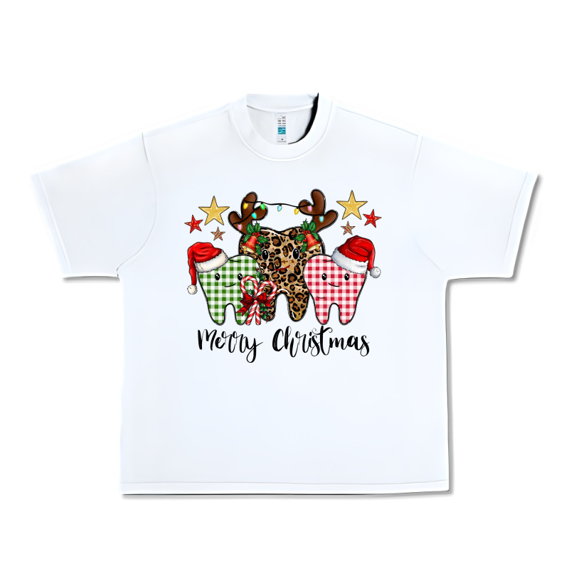 Merry Christmas Tooth Urban Heavy Tee by CowhideDigitalArt | Teevron