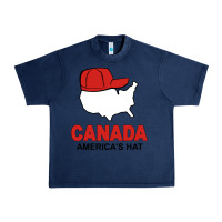 Navy canada america's hat Urban Heavy Tee - artisFamous