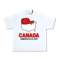 White canada america's hat Urban Heavy Tee - artisFamous