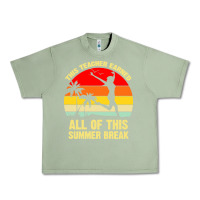 Oil Green vintage this teacher earned all of this summer break Urban Heavy Tee - artisFamous