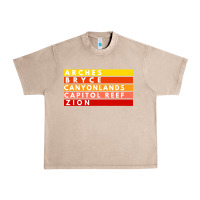 French Oak utah national parks utah s mighty five souvenir nps moab Urban Heavy Tee - artisFamous