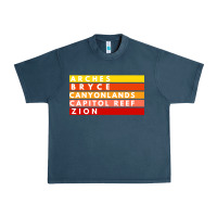 Midnight Navy utah national parks utah s mighty five souvenir nps moab Urban Heavy Tee - artisFamous