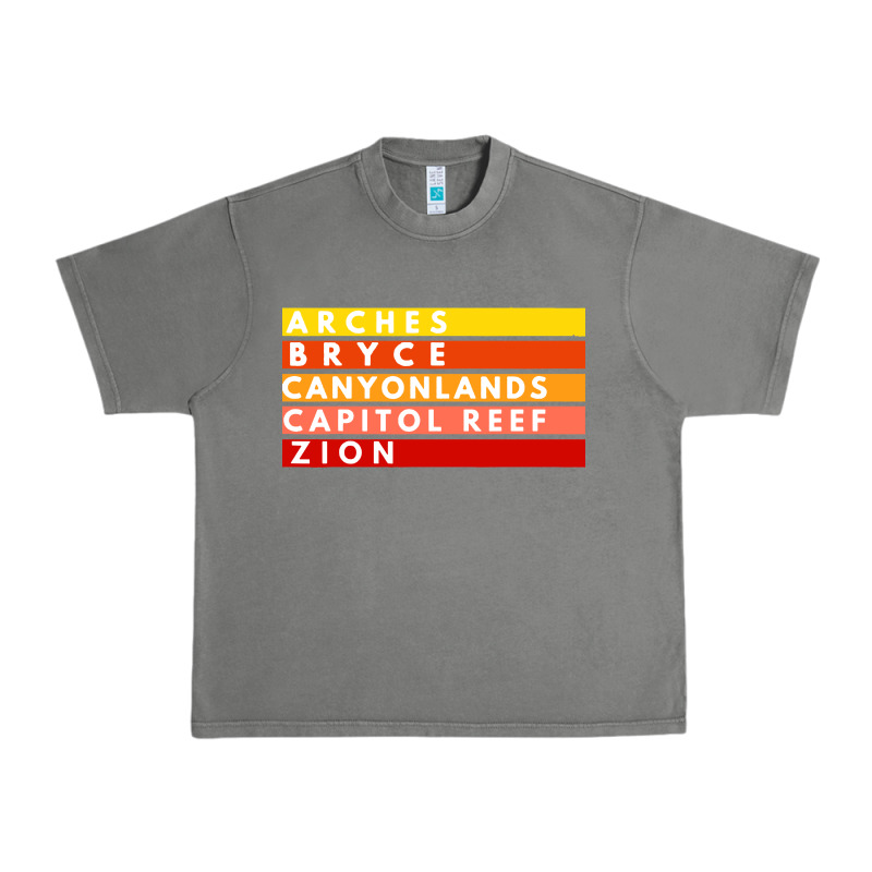 Utah National Parks Utah S Mighty Five Souvenir Nps Moab Urban Heavy Tee by artisFamous | Teevron