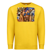 4th Of July Highland Cattle Premium Sweatshirt | Teevron