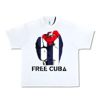 White free cuba Urban Heavy Tee - artisFamous