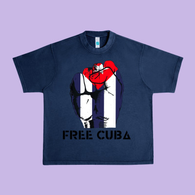 Free Cuba Urban Heavy Tee Designed By Artisfamous