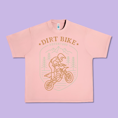 Dirt Bike 1a Urban Heavy Tee Designed By Artisfamous