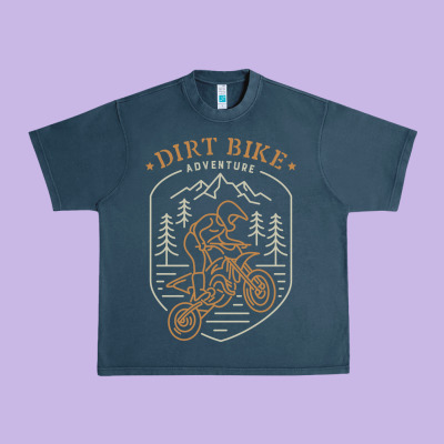 Dirt Bike 1a Urban Heavy Tee Designed By Artisfamous