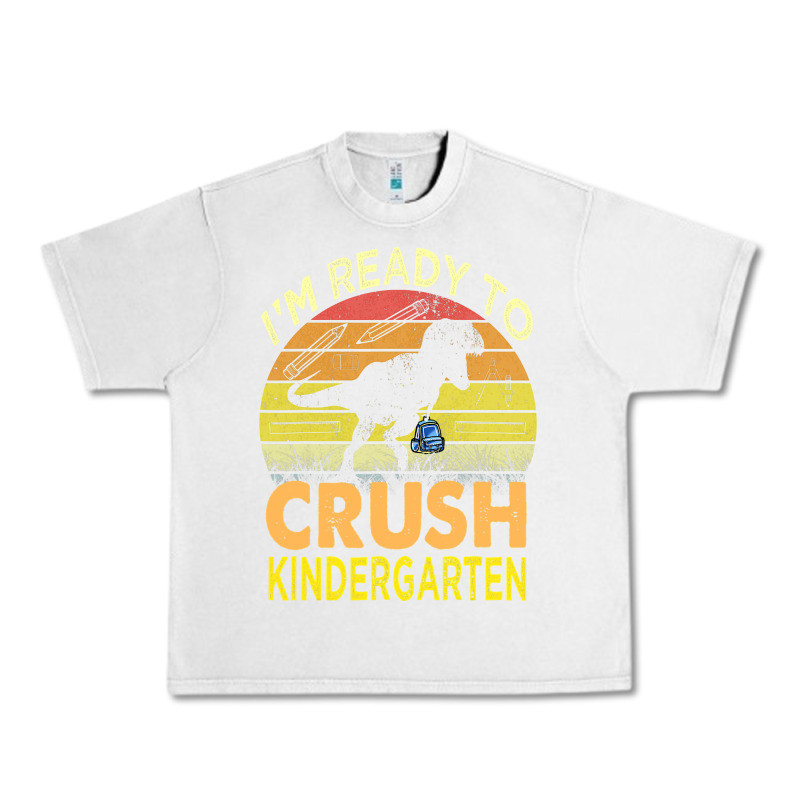 I'm Ready To Crush Kindergarten Dinosaur Back To School Kids T Shirt Urban Heavy Tee by artisFamous | Teevron
