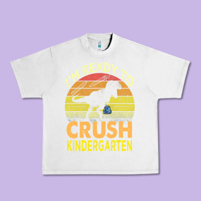 I'm Ready To Crush Kindergarten Dinosaur Back To School Kids T Shirt Urban Heavy Tee Designed By Artisfamous