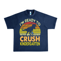 Navy i'm ready to crush kindergarten dinosaur back to school kids t shirt Urban Heavy Tee - artisFamous