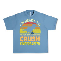 Pebble Blue i'm ready to crush kindergarten dinosaur back to school kids t shirt Urban Heavy Tee - artisFamous