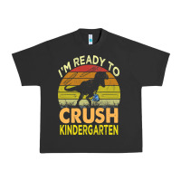 Pigment Black i'm ready to crush kindergarten dinosaur back to school kids t shirt Urban Heavy Tee - artisFamous