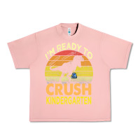 Salmon i'm ready to crush kindergarten dinosaur back to school kids t shirt Urban Heavy Tee - artisFamous