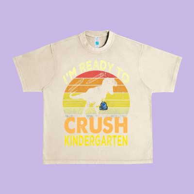 I'm Ready To Crush Kindergarten Dinosaur Back To School Kids T Shirt Urban Heavy Tee Designed By Artisfamous