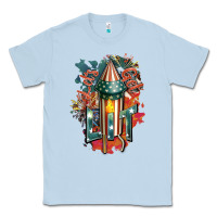 Dusty Blue Let's get lit Classic Tee - FaDigitalArtStudio