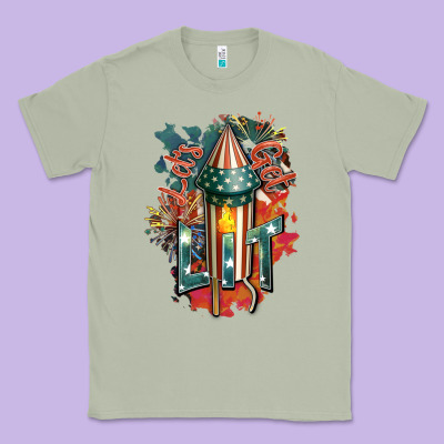 Let's Get Lit Classic Tee Designed By Fadigitalartstudio