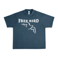Midnight Navy lynyrd skynard free bird ronnie van zant Urban Heavy Tee - artisFamous