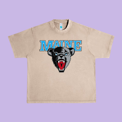 Maine Black Bears Premier Urban Heavy Tee Designed By Artisfamous