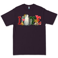 Plum christmas penguin love Premium Tee - FaDigitalArtStudio