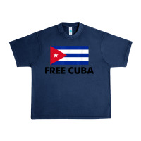 Navy free cuba  sos cuba cuba pride nuestra cuba Urban Heavy Tee - artisFamous
