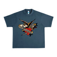 Midnight Navy sailor jerry tattoo art military mermaid Urban Heavy Tee - artisFamous