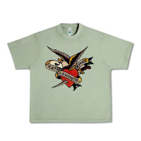 Oil Green sailor jerry tattoo art military mermaid Urban Heavy Tee - artisFamous