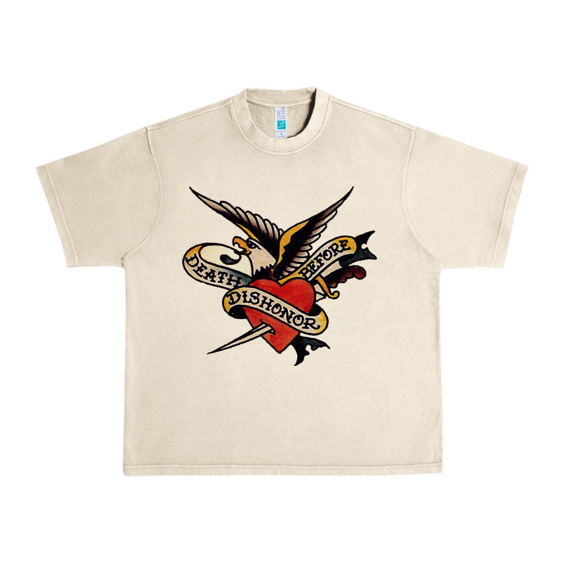 Sailor Jerry Tattoo Art Military Mermaid Urban Heavy Tee by artisFamous | Teevron