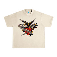Sandshell sailor jerry tattoo art military mermaid Urban Heavy Tee - artisFamous