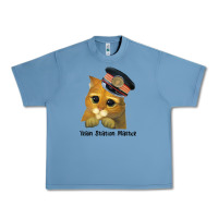 Pebble Blue cat tama train station master Urban Heavy Tee - artisFamous