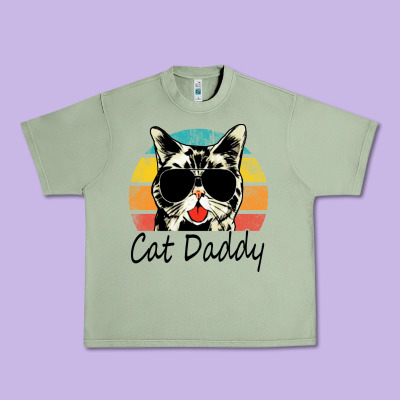 Cat Daddy Vintage Urban Heavy Tee Designed By Artisfamous
