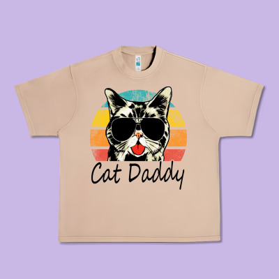 Cat Daddy Vintage Urban Heavy Tee Designed By Artisfamous