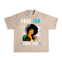 French Oak juneteenth free ish since 1865 black Urban Heavy Tee - artisFamous