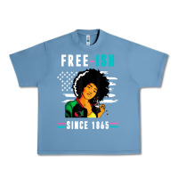 Pebble Blue juneteenth free ish since 1865 black Urban Heavy Tee - artisFamous