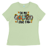 Matcha oh my gourd i love fall Ladies Tee - CowhideDigitalArt