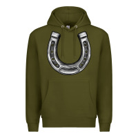 Army Green horseshoe Premium Hoodie - BarkalooDesign
