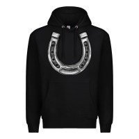 Black horseshoe Premium Hoodie - BarkalooDesign