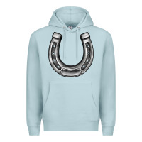 Blue Mist horseshoe Premium Hoodie - BarkalooDesign