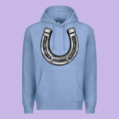 Horseshoe Premium Hoodie Designed By Barkaloodesign