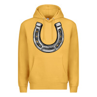 Mustard horseshoe Premium Hoodie - BarkalooDesign