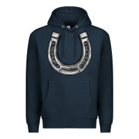 Navy horseshoe Premium Hoodie - BarkalooDesign