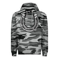 Slate Camo horseshoe Premium Hoodie - BarkalooDesign