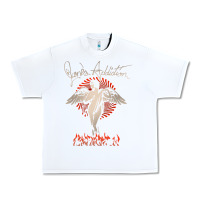 White louder than life teather american Urban Heavy Tee - artisFamous