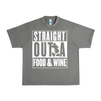 Straight Out A Food And Wine Urban Heavy Tee | Teevron
