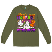 Army Green theres some horrors in this house Long Sleeve Tee - Artiststas